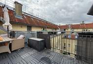Sommer, Sonne, Maisonettewohnung mit sonniger Dachterrasse