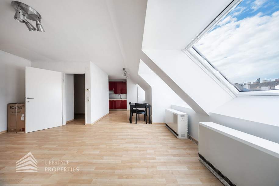 Ruhige Dachgeschosswohnung mit Lift und hofseitiger Ausrichtung im 16. Bezirk, Wohnung-kauf, 219.000,€, 1160 Wien 16., Ottakring