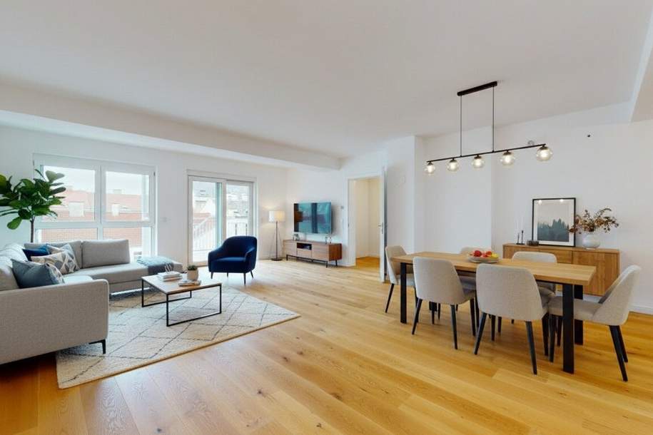 Am Kutschkermarkt | Wunderschöne 4-Zimmer-Altbauwohnung mit 17m² Terrasse, Wohnung-kauf, 898.000,€, 1180 Wien 17., Hernals