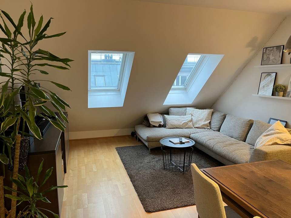 Geibelgasse - 2 Zimmer DG-Wohnung zu vermieten