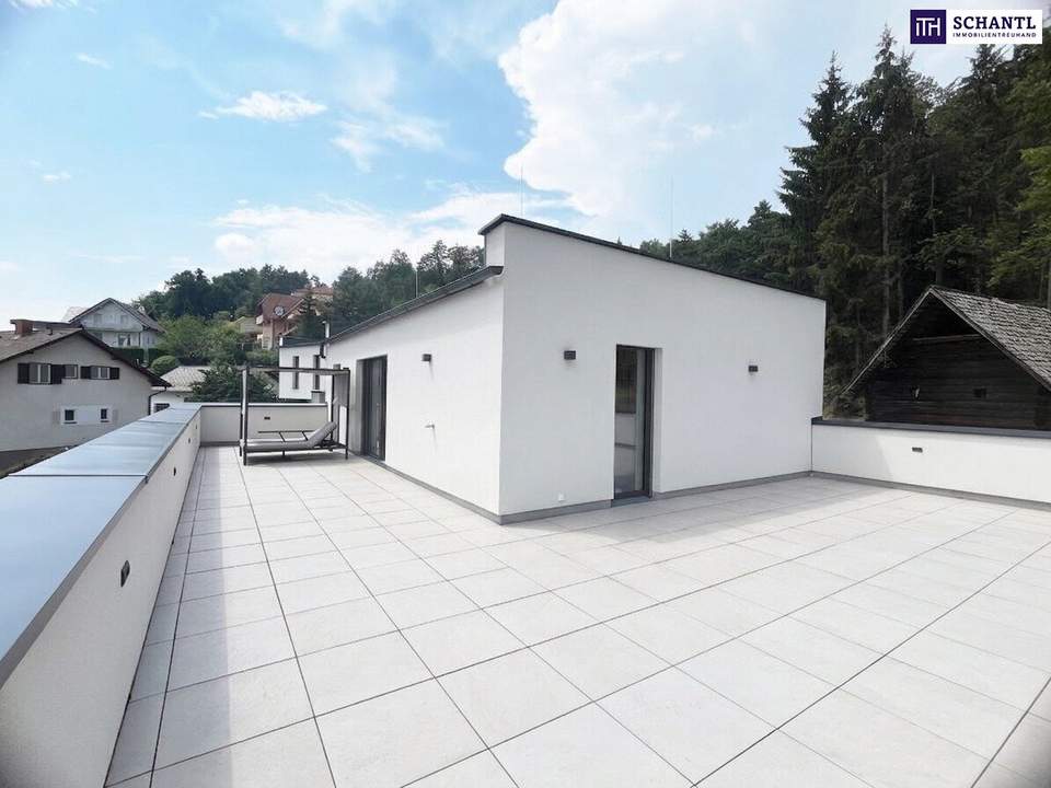 Weiz von oben - Design von morgen - Penthouse mit Panorama-Terrasse, Garten & Kellerstöckl