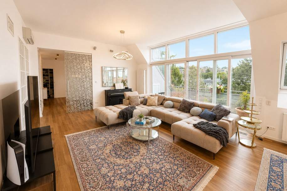 PENTHOUSE-RESIDENZ IM COTTAGEVIERTEL – EXKLUSIVITÄT AUF ZWEI EBENEN, Wohnung-miete, 4.499,00,€, 1180 Wien 17., Hernals