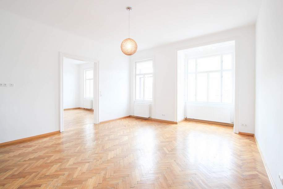 Lichtdurchflutete stilvolle 4 Zimmer Altbauwohnung – Erstbezug nach Sanierung, Wohnung-miete, 1.900,00,€, 1140 Wien 14., Penzing