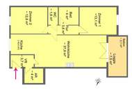 Moderne 3-Zimmer-Wohnung mit Loggia und Tiefgarage in Zentrumslage