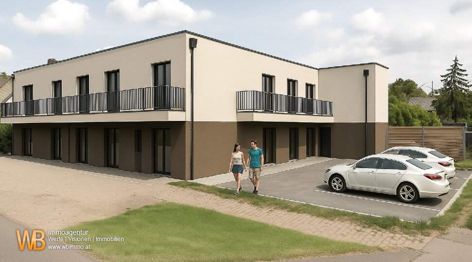 Erstbezug mit 94m² WFL + 2 Balkonen 18m², gr. Wohnküche &amp; 2 Zimmer, 60m² PKW-Stellplatz