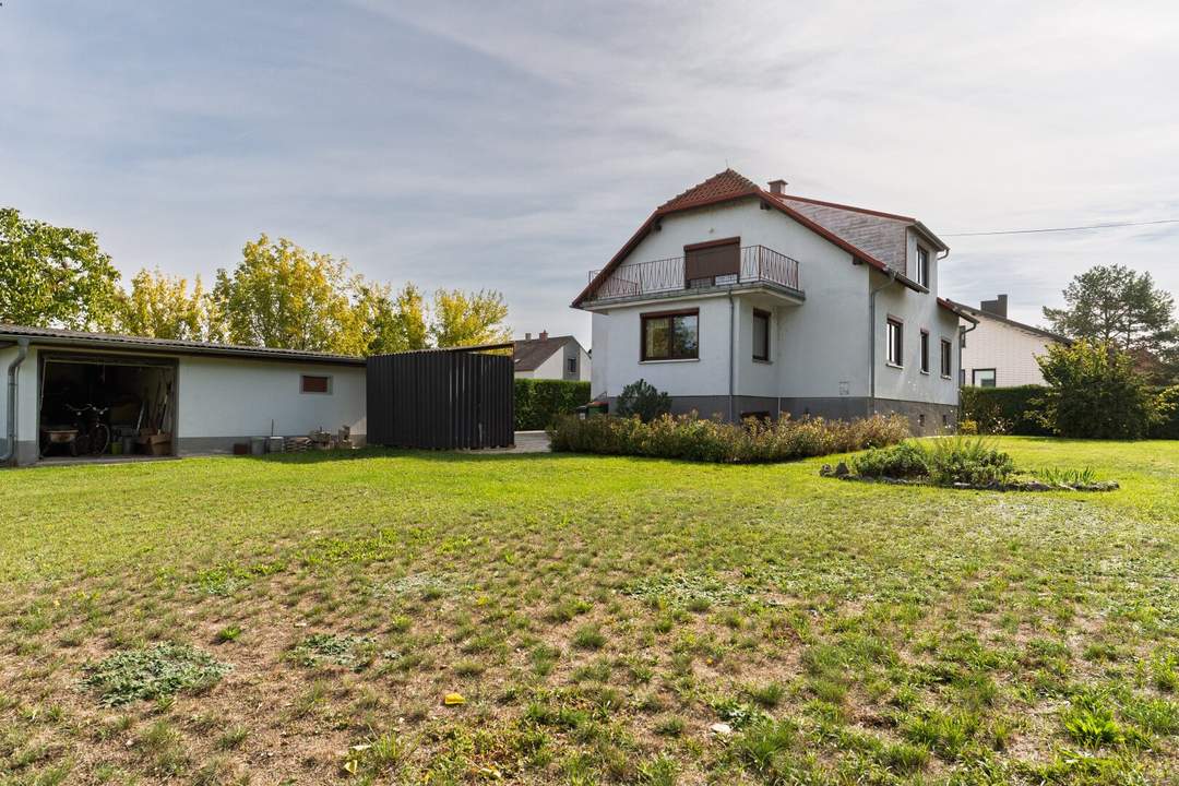 Zu Fuß zum Bahnhof! Großzügiges Einfamilienhaus mit 1.317m² Grundstück in Marchegg – Ihr Sanierungsprojekt!