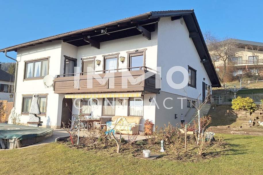 Wohnhaus in Artstetten mit Weitblick, Hanglage und Schwimmbecken vorm Haus, möbliert, Haus-kauf, 3661 Melk