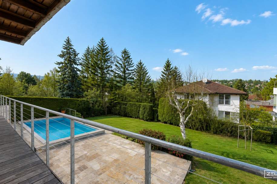 ARCHITEKTENVILLA MIT POOL AM LAINZER TIERGARTEN – AUSSERGEWÖHNLICHE ARCHITEKTUR IN EXKLUSIVER GRÜNLAGE | ZELLMANN IMMOBILIEN, Haus-kauf, 2.199.000,€, 1130 Wien 13., Hietzing