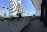 DANUBE FLATS + ERSTBEZUG + 18. Stock + FERNSICHT + 22m² BALKON!