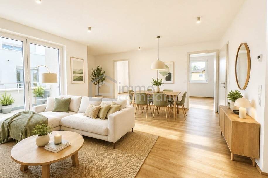 ERSTBEZUG | 3-Zimmer-Traumwohnung mit Balkon in Grünruhelage | Nähe U2, Lobau & Mühlwasser | 1220 Wien, Wohnung-kauf, 357.700,€, 1220 Wien 22., Donaustadt