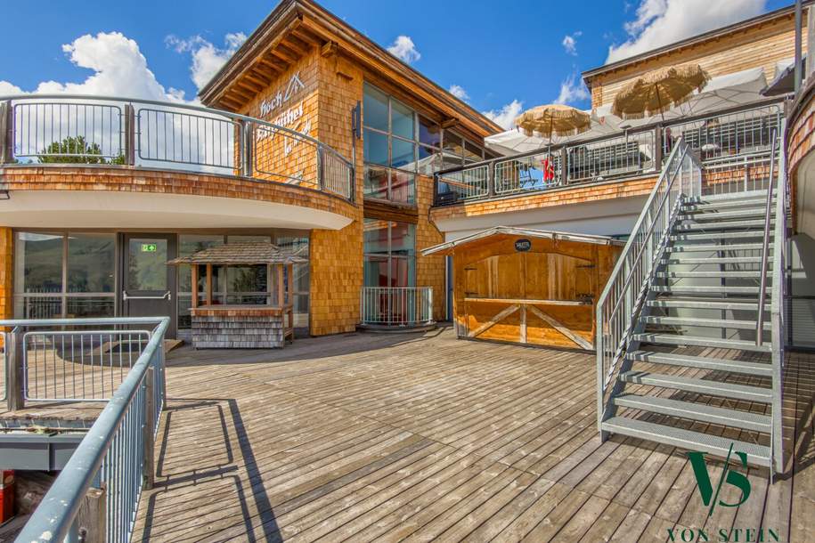 POP UP - Exklusive Promotion- & Markenfläche direkt an der Bergstation Hochkitzbühel/Hahnenkammbahn (Streif Rennstrecke), Gewerbeobjekt-miete, 1.500,00,€, 6370 Kitzbühel