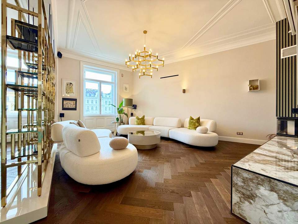 Altbau in Perfektion - Vollständig saniertes Altbaujuwel am Naschmarkt | 167 m² Eleganz mit Parkblick