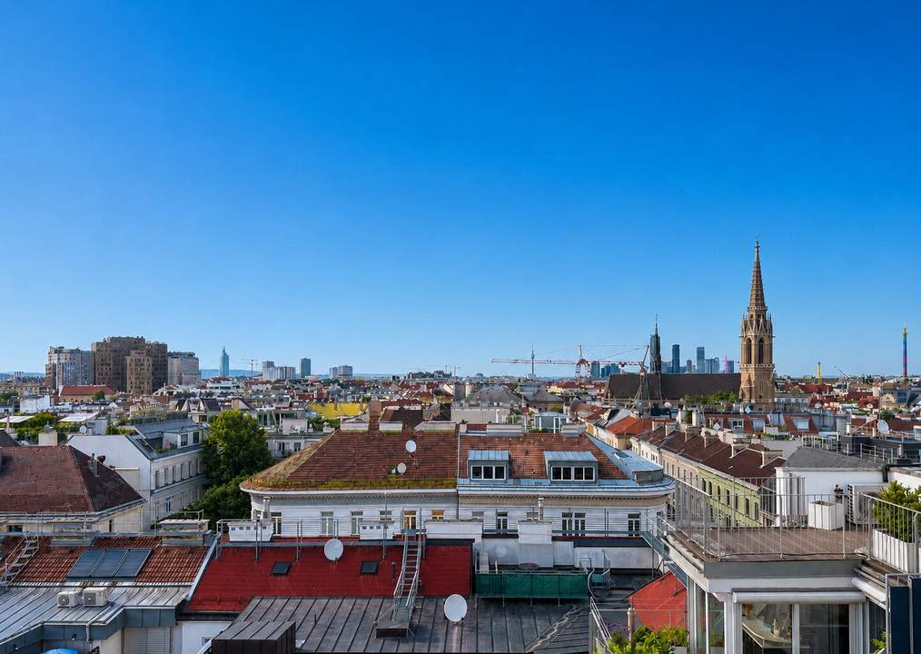 Wohnen über den Dächern Wiens – Exklusives Penthouse mit traumhafter Aussicht &amp; Dachterrasse, nächst Stadtpark, Wien Mitte und Rochusmarkt