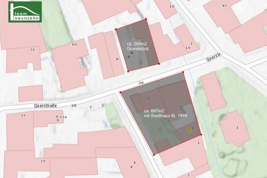 Geniales Stadthaus Bj. 1999 + moderner Neubau mit ca. 134m² Wnfl. gleich gegenüber. (genehmigt & mit ca. 12Monaten Bauzeit), Haus-kauf, 1.580.000,€, 7000 Eisenstadt(Stadt)