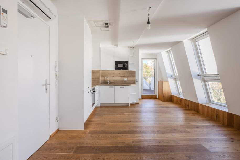 "Helles Dachgeschoss, Garage, Klima nähe U1", Wohnung-kauf, 298.000,€, 1210 Wien 21., Floridsdorf
