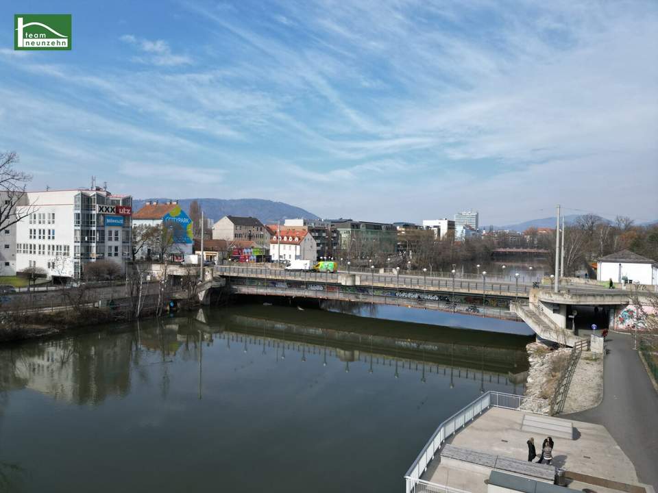 ANLEGERHIT gelangt zum Verkauf !!! Direkt an der Mur stehen derzeit schöne 1-3 Zimmer Wohnungen mit sonnigem Balkon zum Verkauf. - WOHNTRAUM