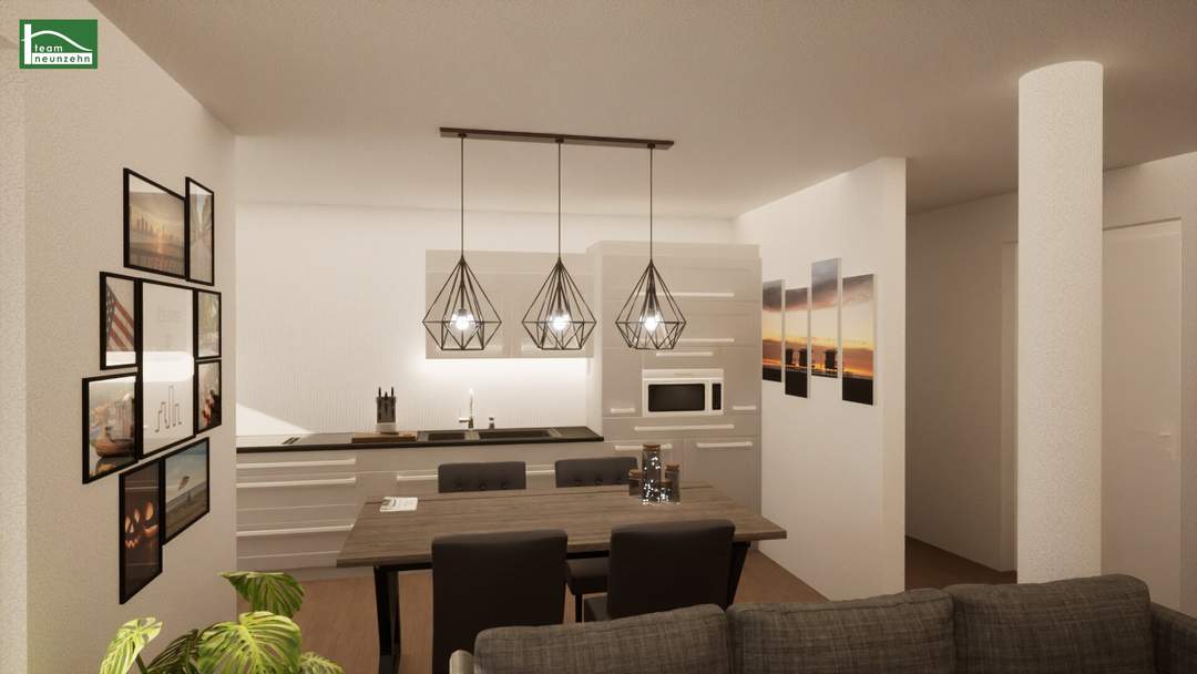 Moderne 2-Zimmer-Wohnung mit Terrasse auf Eigengrund – Erstbezug, Fußbodenheizung. - WOHNTRAUM