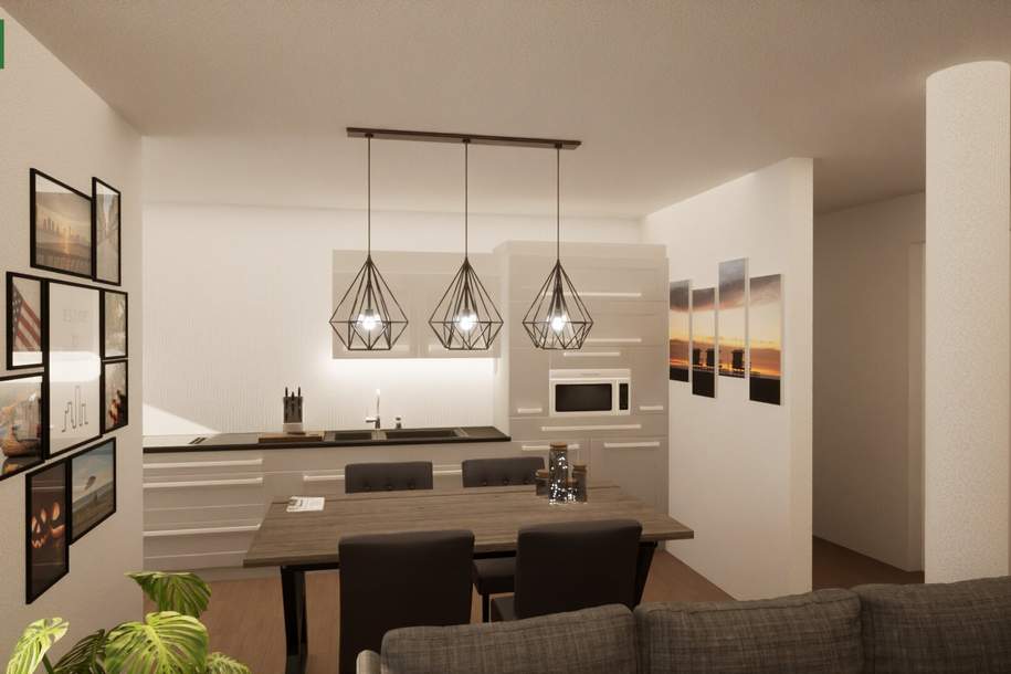Moderne 2-Zimmer-Wohnung mit Terrasse auf Eigengrund – Erstbezug, Fußbodenheizung. - WOHNTRAUM, Wohnung-kauf, 425.901,€, 1220 Wien 22., Donaustadt