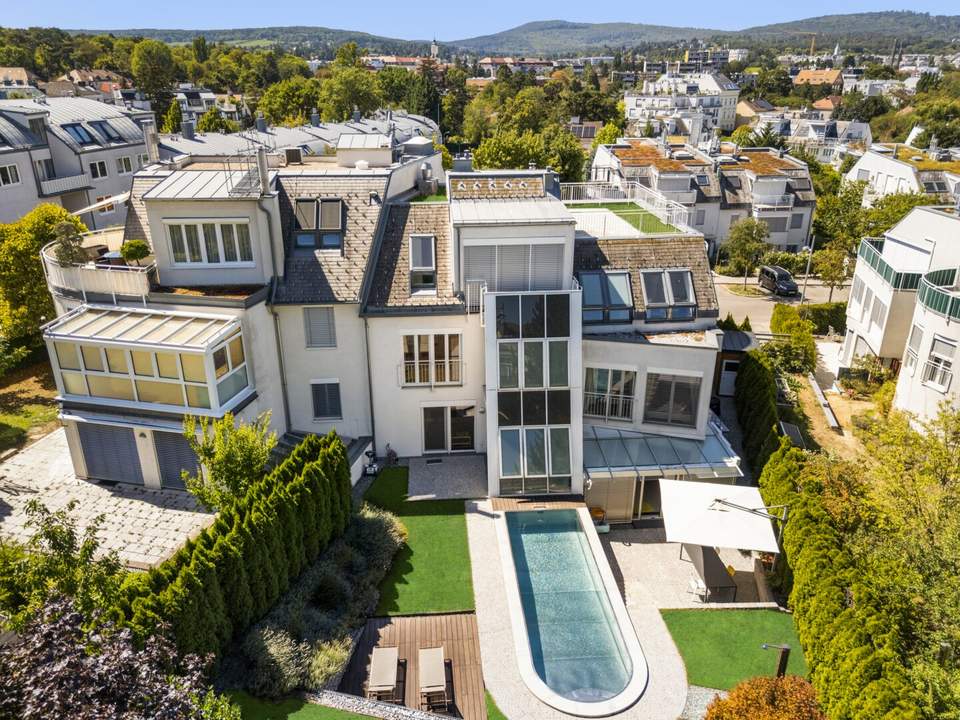 Exklusive Villa mit 7 Zimmern, Garten & Terrassen + 4 Garagestellplätzen in sehr ruhiger und sicher Lage!
