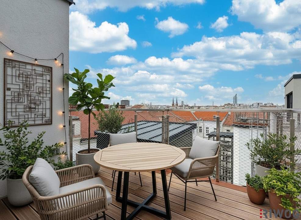Exquisite 4-Zimmer Dachterrassenwohnung mit zwei Bädern nahe dem AUGARTEN | TOP14