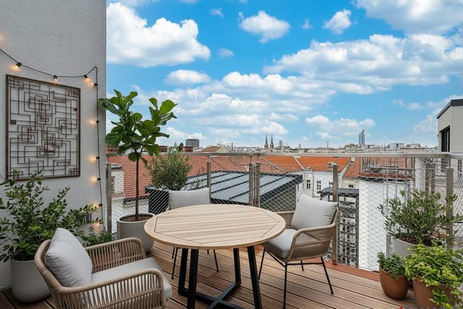 Exquisite 4-Zimmer Dachterrassenwohnung mit zwei Bädern nahe dem AUGARTEN | TOP14, Wohnung-kauf, 1.090.000,€, 1200 Wien 22., Donaustadt