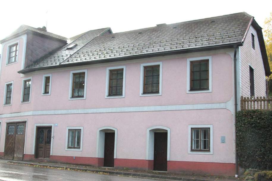 Mehrfamilienhaus mit 3 Wohneinheiten & Keller – zentral in Schönbach im Waldviertel, Haus-kauf, 92.000,€, 3633 Zwettl