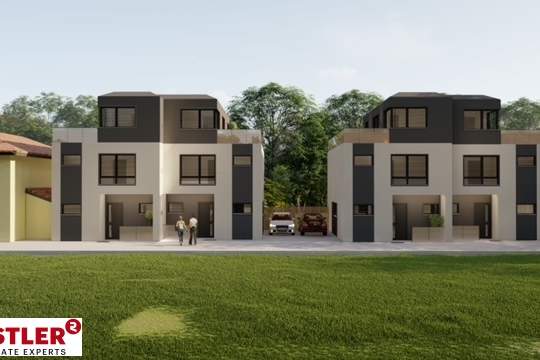 NEUER PREIS!!!!! BAUBEWILLIGTES PROJEKT ZUR ERRICHTUNG VON 4 DOPPELHAUSHÄLFTEN, Grund und Boden-kauf, 600.000,€, 1220 Wien 22., Donaustadt