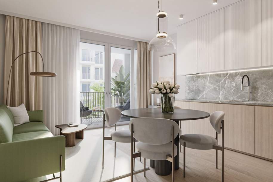 Hochwertige 2-Zimmer-Neubauwohnung mit Top-Anbindung, Wohnung-kauf, 315.900,€, 1050 Wien 5., Margareten