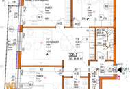 Erstbezug Südwest-Ausrichtung, 85m² WFL + Balkon 9m², 24m² WZ mit offener Küche & 3 Zimmer, 60m² PKW-Stellplatz