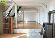 Aussergewöhnliche Loftwohnung im Dachgeschoss für jung gebliebene Künstler, Single, Paare und kleine Familie