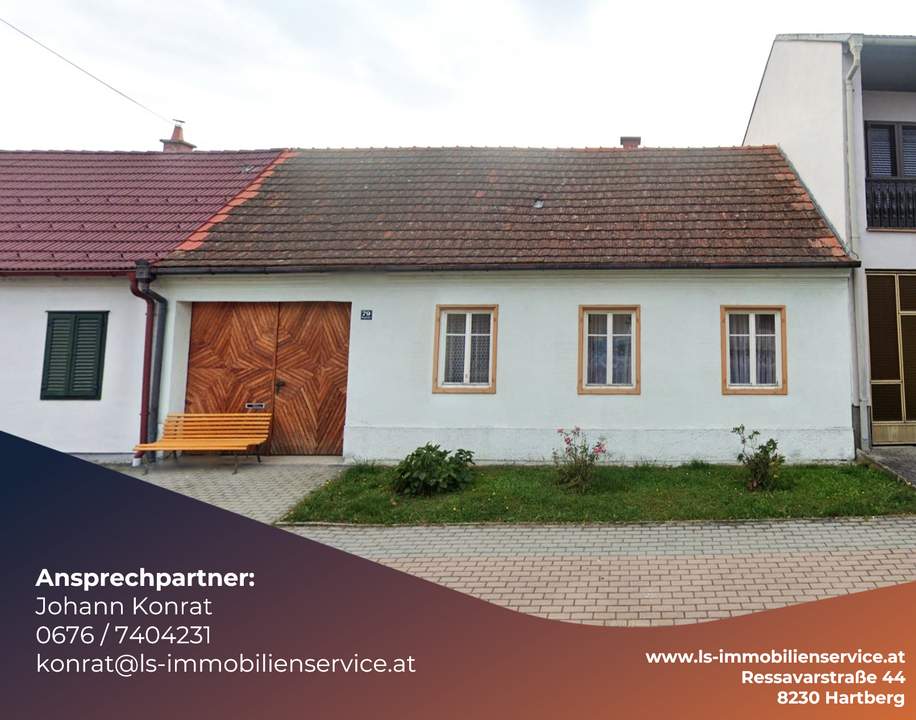 Charmantes Wohnhaus mit großem Garten und Nebengebäuden in Stinatz