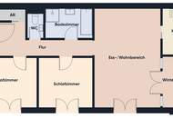 Mitten drin & lichtdurchflutet: Helle 3-Zimmer-Wohnung mit Wintergarten