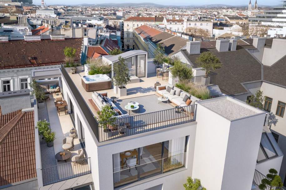 Exklusives Penthouse im Servitenviertel - Luxus, Design und Nachhaltigkeit in Wiener Bestlage, Wohnung-kauf, 3.510.000,€, 1090 Wien 9., Alsergrund