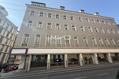 Attraktives Eck-Geschäftslokal in hochfrequentierter Lage der Gumpendorfer Straße, Gewerbeobjekt-miete, 5.502,44,€, 1060 Wien 6., Mariahilf