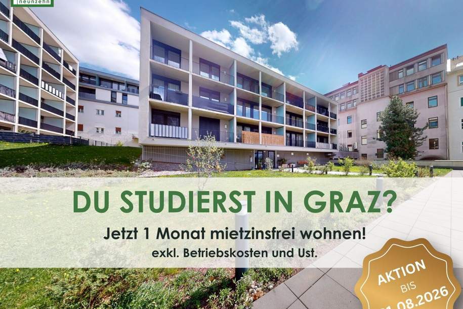 Daheim in Graz - Ihr neues Zuhause mit Wohlfühlfaktor, Wohnung-miete, 599,00,€, 8020 Graz(Stadt)