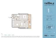 Entzückendes Apartment (vollmöbliert) mit Rundumblick und Goodies wie Concierge, Gemeinschaftsterrasse, Rooftop-Pool u.v.m.