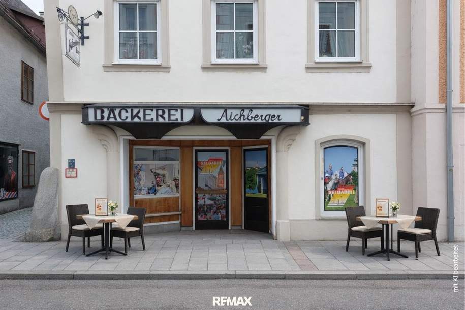 Cafe-Imbiss oder Geschäftslokal in Ennser Toplage mit möglichem Schanigarten! Mietbefreit bis zur Geschäftseröffung!, Gewerbeobjekt-legalform.pacht, 650,00,€, 4470 Linz-Land