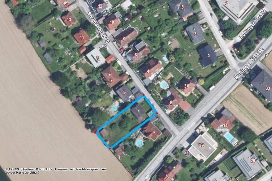 Grundstück mit altem Abbruchhäuschen in Bergham, Grund und Boden-kauf, 4060 Linz-Land