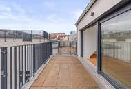 Erstbezug - Atemberaubende Dachterrasse in den Innenhof!