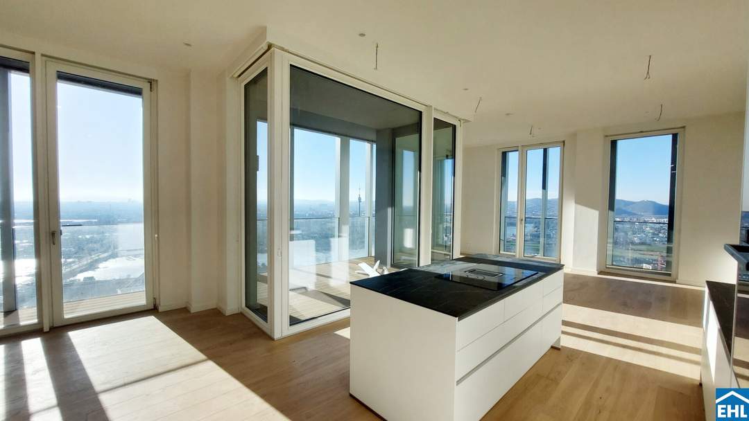 Erstbezug – 3-Zi.-Wohnung mit Rooftop Pool & Sauna