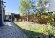 Moderne Dreizimmerwohnung mit Garten und zwei Parkplätzen, Badebiotop