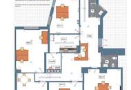 1. BEZIRK: Büro mit 6 Räumen im 1. Obergeschoss