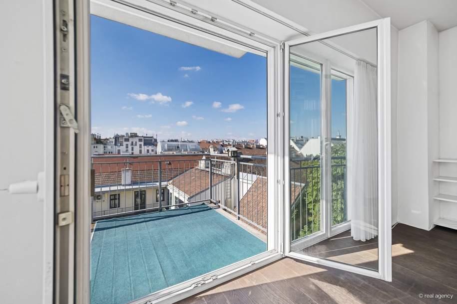 Weitblick, Ruhe & zentrale Lage – Sonnige Altbauwohnung mit Balkon, Wohnung-kauf, 648.000,€, 1040 Wien 4., Wieden