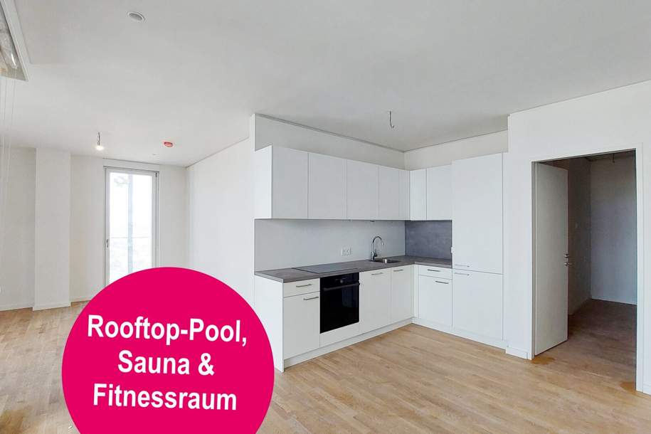 LEBENSWERT im Hochhaus mit WEITBLICK** I 12 Minuten zum STEPHANSPLATZ, Wohnung-miete, 1.940,00,€, 1220 Wien 22., Donaustadt