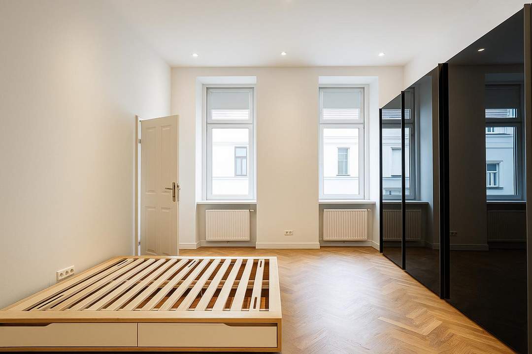 Stilvolle Altbauwohnung mit Balkon in begehrter Lage des 18. Bezirks – unbefristete Miete