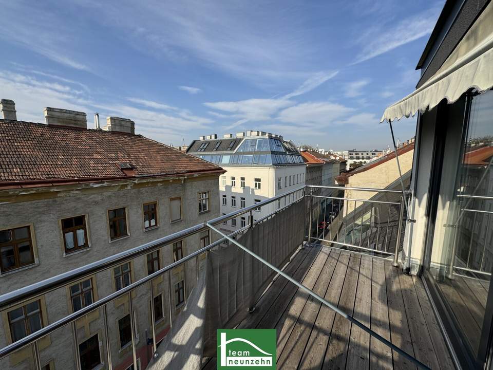 MODERNE MAISONETTE DACHGESCHOSS-WOHNUNG MIT BALKON UND TERRASSE INKL. DAN KÜCHE!