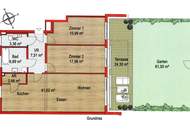 Moderne 3-Zimmer-Gartenwohnung im Niedrigenergiehaus - Wohnen im Grünen vor den Toren Wiens