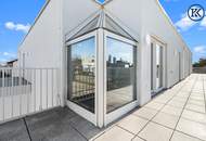 Luftiges Dachgeschoss-Refugium: Atemberaubende 2-Zimmer-Wohnung mit beeindruckender Freifläche