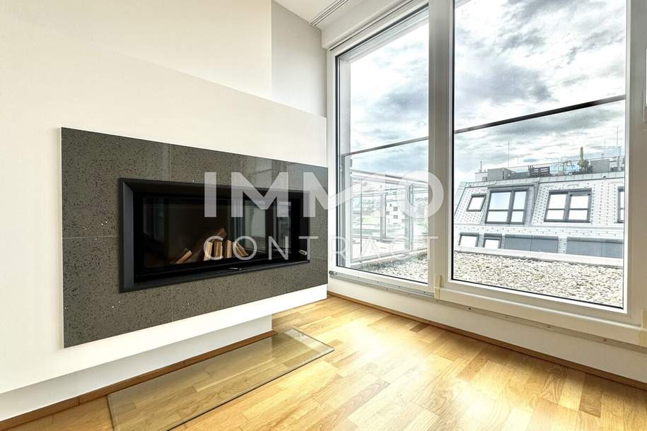 Exklusive City-Maisonette mit Panoramablick, Kamin & Abendsonne über der Stadt, Wohnung-miete, 2.750,00,€, 1050 Wien 5., Margareten