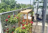 DACHGESCHOSS, INNSTRASSE, 49 m2 Neubau mit 14 m2 Loggia/Terrasse, 2 Zimmer, Komplettküche, Duschbad, Parketten